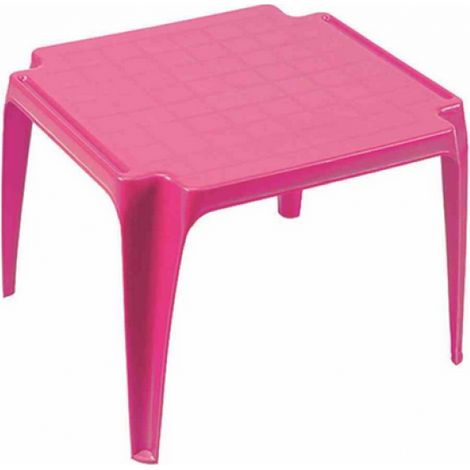 Tavolino da gioco in plastica fuxia per bambini - 55x50x44cm (1/6)