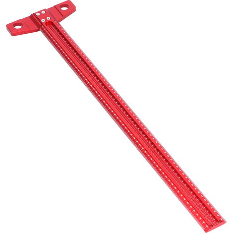 T-Winkel-Lineal aus Aluminiumlegierung, abnehmbar, für Holzbearbeitung, Kunstrahmen, Zeichenarbeiten, 600 mm (1/5)