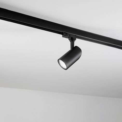 Faretto Binario Moderno Binario Alluminio Nero Gu10 (1/2)