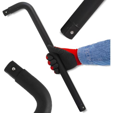 FORCEKRAFT L-förmiger Steckschlüssel für Räder, Reifen, Felgen, Stecknüsse 1" 550 mm CR-Mo