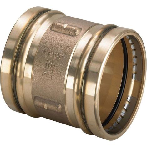 Viega Manchon coulissant Sanpress XL 353322 88,9 mm, bronze, SC-Contur, avec éléments d&39étanchéité EPDM