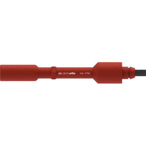 Wiha Wechselklinge electric Sechskant-Steckschlüssel für Drehmoment-Schraubendreher mit Quergriff electric 8,0 mm (38926)