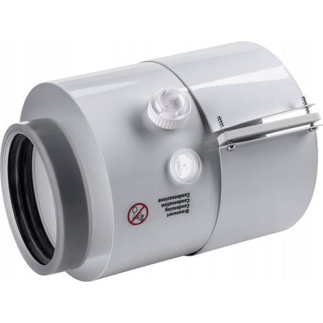 Saunier Duval Adapter 125/80 blanc aluminium fonctionnel