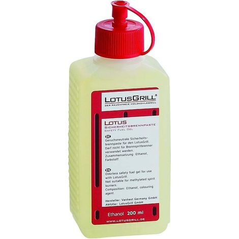 Gel Lotus Grill per Barbecue Inodore – Pasta Gel Combustibile con Etanolo 200ml (1/6)