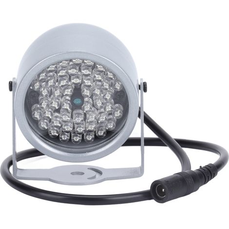 Lampe infrarouge de vision nocturne IP5 étanche à la pluie, 48 LED IR, pour caméra de surveillance de parking (1/5)