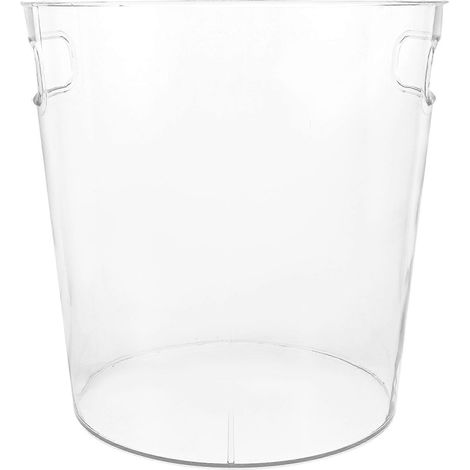 Seau à fleurs en acrylique, seau de rangement pour fleurs avec poignée, seau multifonctionnel (1/5)