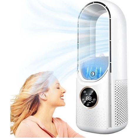 Cellfast – Ventilateur colonne sans pales silencieux 6 vitesses – Minuterie 8H – Humidification – Pour espaces confinés et confort optimal (1/4)