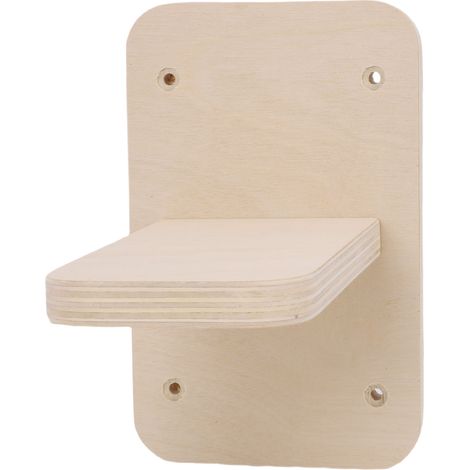 Étagère murale pour chat en bois massif design moderne robuste plateforme de saut gain de place décoration intérieure (1/4)