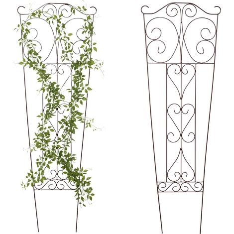 Traliccio metallico per piante rampicanti - Supporto decorativo per il giardino