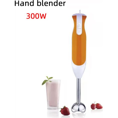 (Orange) Robot culinaire/mixeur électrique portatif 300 W pour aliments pour bébés (1/5)