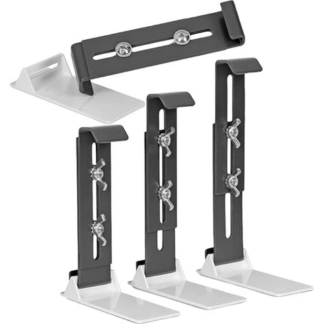 Supports de boîte de fenêtre 4 pièces support suspendu réglable en acier inoxydable sans perceuse supports de boîte à fleurs de jardinière (1/5)