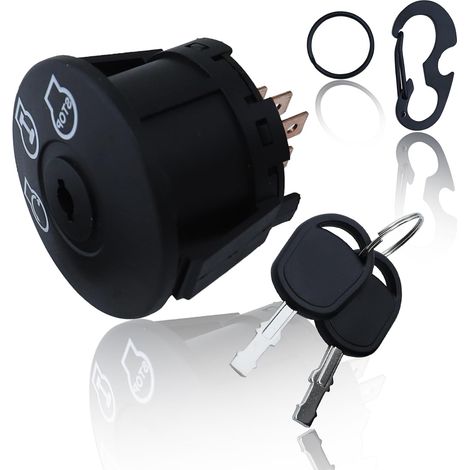 LinDuxe 3-Positionen-Zündstartschalter 925-04228 mit Schlüssel für Troy-Bilt MTD Craftsman, ersetzt 925-04228 725-04228 (1/4)