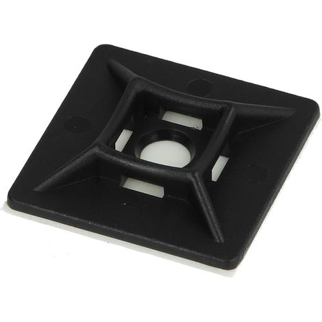 Support adhésif pour serre-câble 28 x 28 x 5,7 mm noir