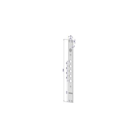 Frontale P Serrature Porte Blindate in Acciaio Inox INT.28 FR2500