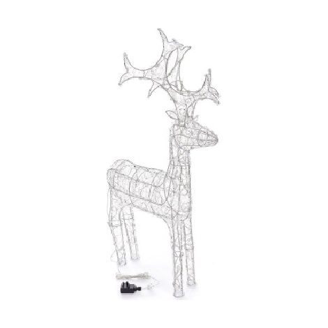 Outdoor Reindeer Christmas Decoration - Warm White - 90cm (1/10)