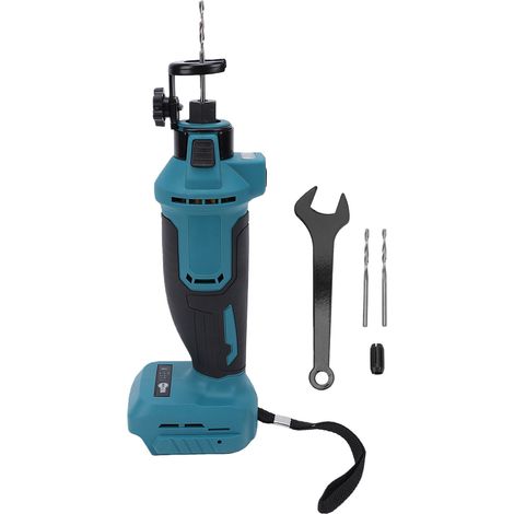 Support d'outil de découpe de cloison sèche sans fil pour scie rotative sans balais BL1815 30 000 tr/min Profondeur réglable Changement rapide d'embout avec lumière LED Bois compact