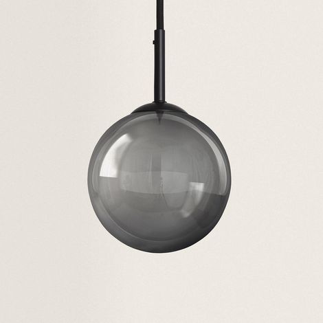Lámpara Colgante Cristal Kubad Negro