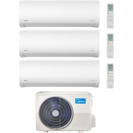 Climatiseur Midea Trial Split série Xtreme Pro 9+12+12 avec M4O-36FN8-Q Inverter R 32 Wi-Fi Classe A++
