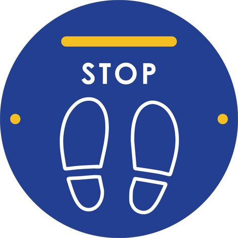 Tapis de distanciation sociale "STOP" ( Prix pour 1 )