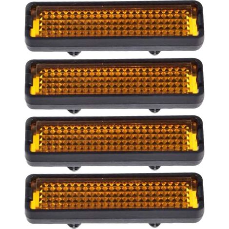 4 Pcs Bike Reflector Pedal Reflectors Reflective Pedal Reflectors Bicycle Accessory,for Night Cycling, for Pedals(5.3×1.5cm) (1/5)