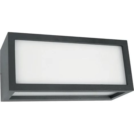 Applique Esterno Moderna Dakota Alluminio Nero Bianco 1 Luce E27 Ip44 (1/3)