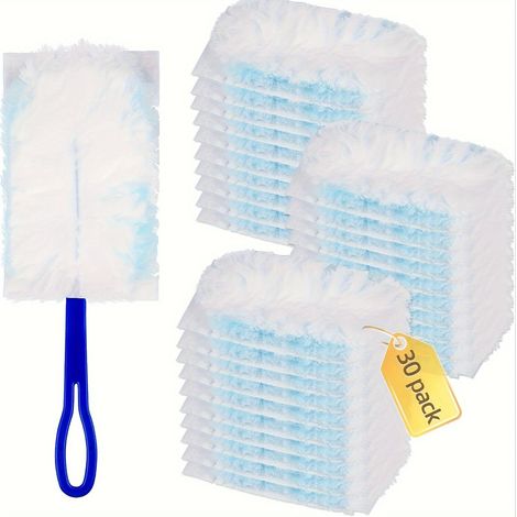 Paquete de 30 recambios de plumero desechables compatibles para un uso fácil (1/5)
