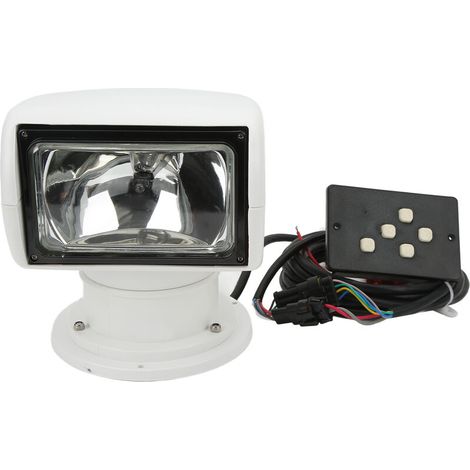 Faro rotante a 360 gradi con telecomando, impermeabile IP67, 100 W per yacht, camion, auto, imbarcazioni, DC12V (1/5)