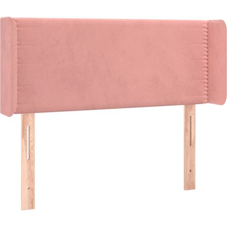 Maison Exclusive - Testiera ad Orecchio Rosa 103x16x78/88 cm in Velluto