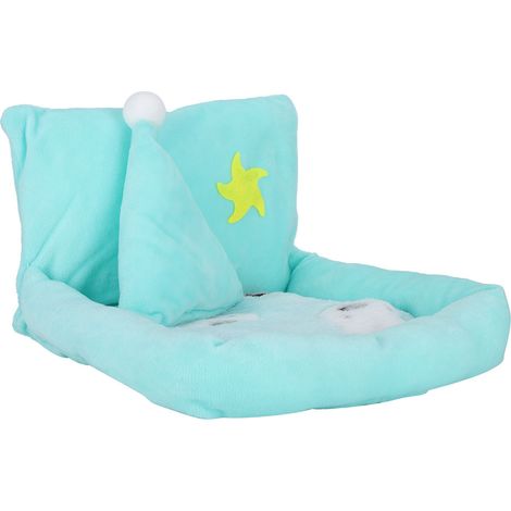 Petit canapé-lit pour hamster, coussin confortable, vert, taille L (1/5)