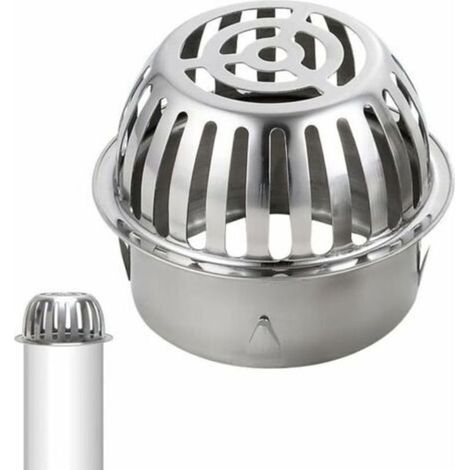(Diamètre : 83 mm) Protège-feuilles de gouttière en acier inoxydable 304 - Protection de gouttière - Filtre de collecte de feuilles pour gouttière de toit, filtre les feuilles et la mousse. (1/5)