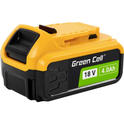 Batería de repuesto Green Cell de 18 V y 4 Ah para Dewalt XR DCB184