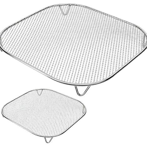 Lot de 2 bacs à légumes en acier inoxydable pour Ninja Crispi FN100 et Ninja Crispi Pro AS101, accessoires Ninja Crispi