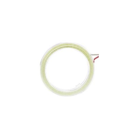 2 enjoliveurs de phares LED pour voiture - Jaune - 70 mm (couvercle transparent) (1/5)