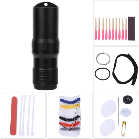 Boîte de rangement portable en métal étanche avec allumettes, idéale pour la survie en extérieur. (1/5)