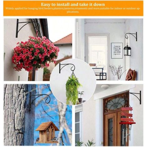 Support/panier pour plantes et fleurs, décoration extérieure (1/4)