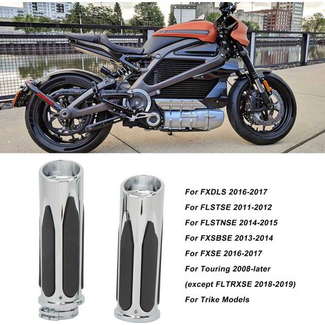 Impugnature per Moto [2 Pezzi 25mm] Antiscivolo per Touring 883/1200 Custom Chrome (1/5)