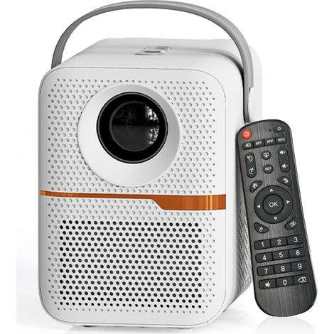 Projecteur 4K Android 10 – Wi-Fi, 150 pouces, double haut-parleur, compatible box TV/USB (1/5)
