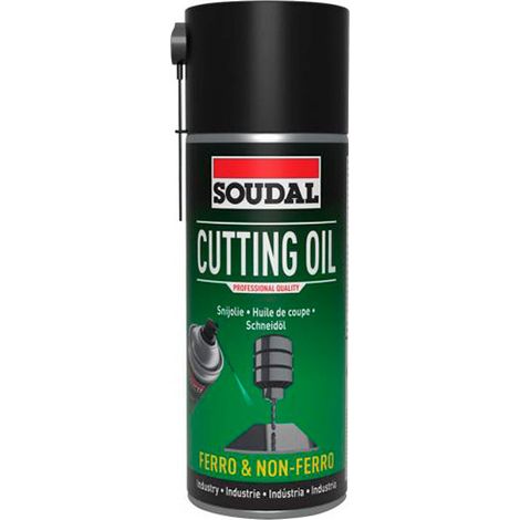 Huile de coupe Soudal, spray lubrifiant et refroidissant 400 ml