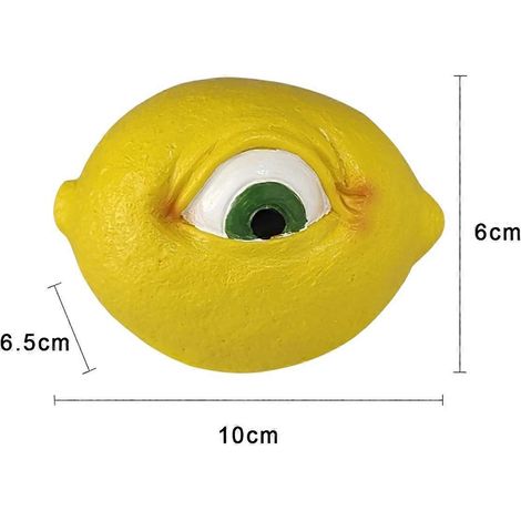 Statue en résine du fruit qui voit tout, avec yeux, décoration de bureau - E-- (1/5)