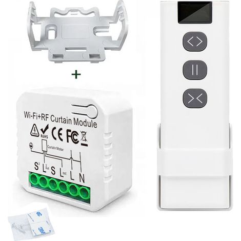 Module de commande sans fil pour volet roulant  Télécommande sans fil pour moteur à courant alternatif (volets roulants, stores et auvents)  (220 V/230 V CA)  Équipé d'un émetteur RF (1/5)