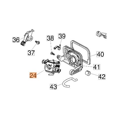 Carburateur pour tronçonneuse OLEOMAC GS650 GS651 2318061R