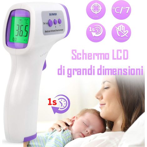 Termometro Frontale Infrarossi Senza Contatto a lettura istantanea termoscanner a norma CE (1/5)