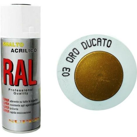 Bomboletta Spray Oro Ducato Acrilico Rapida Essiccazione Oro