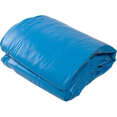 Liner PVC imperméable Piscine Ronde Hors Sol 300x90 cm Bleu Overlap (1/5)
