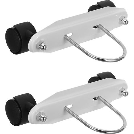 Support de Radiateur à Huile Blanc en Acier avec Pieds Stables Antidérapants, Support Pivotant de U pour Chauffage D'appoint Extérieur (1/5)