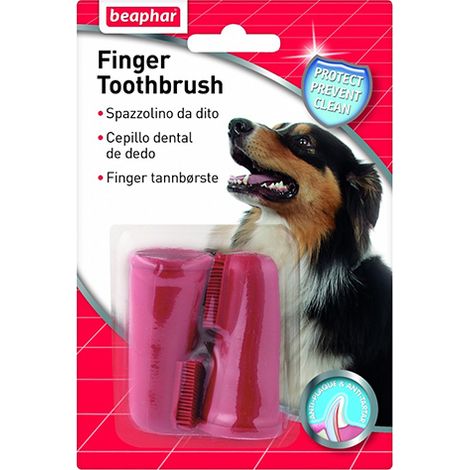Beaphar DentalbÐ©rste fÐ©r Finger, 2 Einheiten