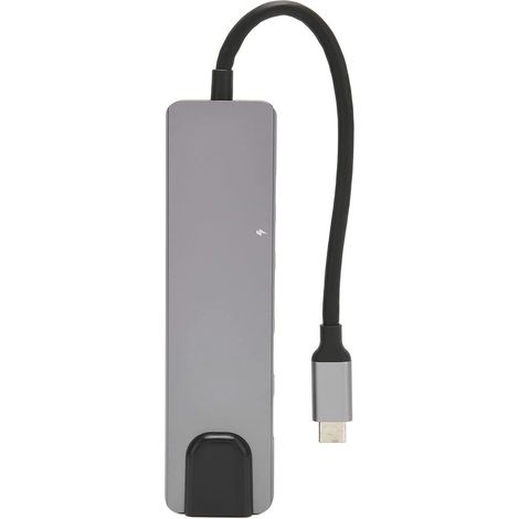 Hub USB C 6 en 1, Adaptateur Multiport USB C 4K 30HZ avec Port De Charge Ethernet PD 100 Gigabit 2 Hub USB 3.0 USB C (1/5)