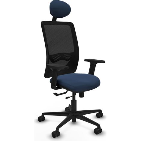 Bürostuhl piqueras y crespo Zulema marineblau Kunstleder Mesh (1/2)