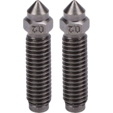 Buses d'extrusion compatibles avec l'imprimante 3D Centauri Carbon, lot de 2, buse haute température en acier trempé de 0,2 mm (1/5)