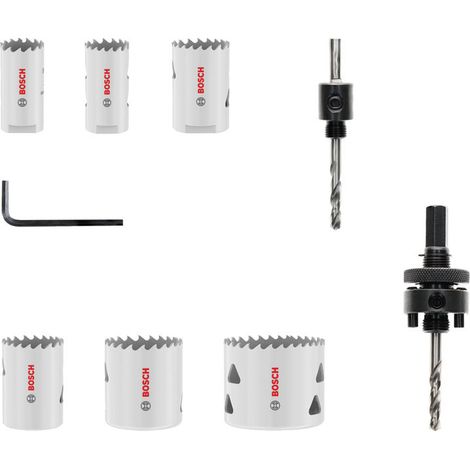 Bosch Set de scies-cloches multi-matériaux avec filetage, 19 22 29 38 44 57 x 40 mm (1/5)
